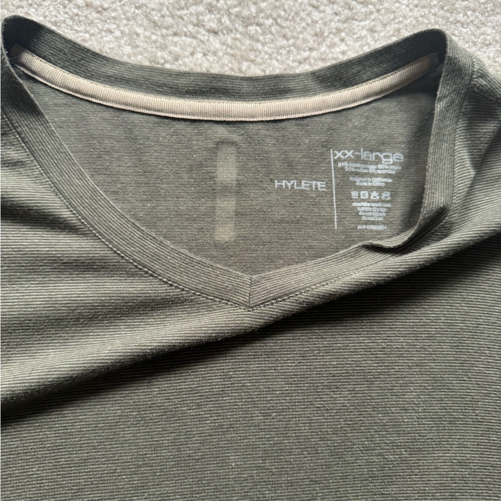 Hylete Olive V-Neck T-Shirt
